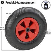 Metafranc Kruiwagenwiel Lucht Pvc 400Mm W - WU0810160 - thumbnail