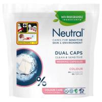 Neutral Neutral Washing Dual Caps 24pcs Colour Clean & Sensitive Biodegradable 24 stuks - thumbnail