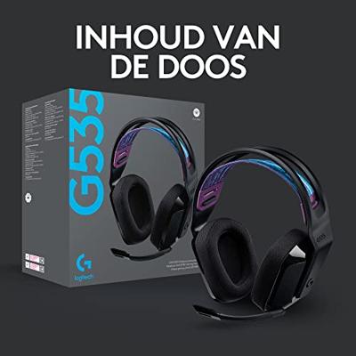 Hoofdtelefoon met Hoofdband Logitech G535 Zwart - thumbnail
