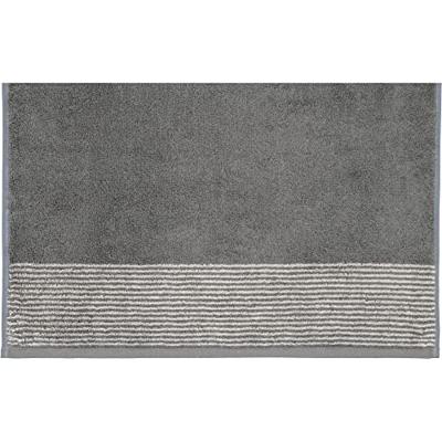 Cawö Cawo Two-Tone Handdoek Leisteen 50x100