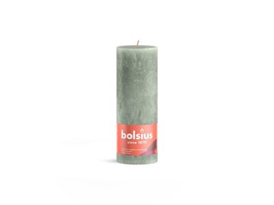 Bolsius rustiek kaars 190/68 jade green Bolsius rustiek kaars 190/68 jade green