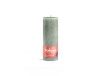 Bolsius rustiek kaars 190/68 jade green - thumbnail