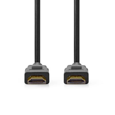 HDMI Kabel | HDMI Connector | HDMI Connector | 8K@60Hz | eARC | Verguld | 5.00 m | PVC | Zwart | Polybag