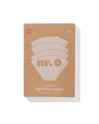 HEMA Koffiefilterzakjes nr.0 ongebleekt - 40 stuks