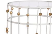 Set van 2 tafels Home ESPRIT Wit Gouden 42 x 42 x 55 cm - thumbnail