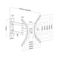 Muurbeugel Aisens WT55TSE-059 Draaiend Aanpasbaar TV Monitor - thumbnail