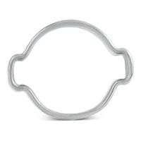 Norma Bevestigingsring met 2 oren 1107012025 Bundel-Ø (bereik) 22 tot 25 mm Zilver 1 stuk(s) - thumbnail