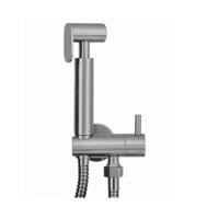 Wiesbaden RVS-304 bidet-handdoucheset rond - thumbnail