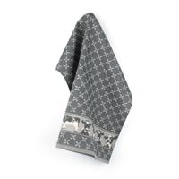 Bunzlau Castle Theedoek Cows Zwart - thumbnail