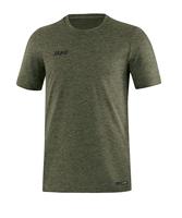 JAKO 6129 T-Shirt Premium Basics - Kaki Gemeleerd - 3XL - thumbnail