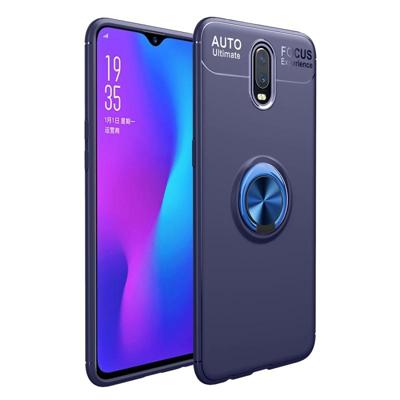 Shockproof TPU Case for OnePlus 6T with Holder (Blue)