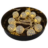 Lichtsnoer met Metalen Ballen,100cm - Wit - thumbnail