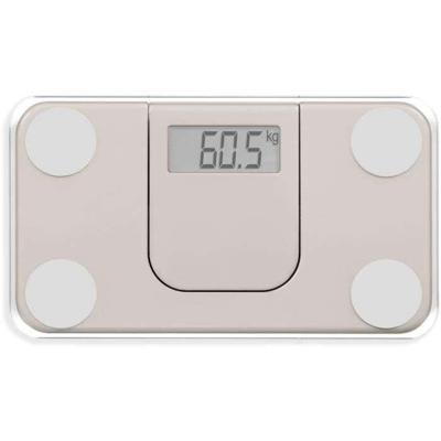 Mini elektronische weegschaal - LIVOO - DOM532C - Max. 180 kg - LCD - Gehard glas - Automatisch aan/uit - Crème