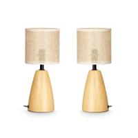 Bureaulamp Gift Decor 10946 Bruin 60 W 2 Stuks - thumbnail