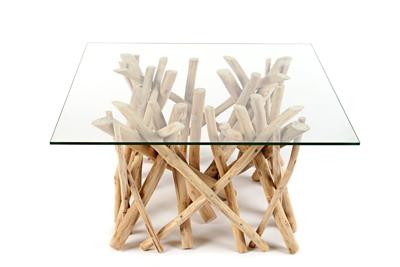 Salontafel DRIFTWOOD 60cm rek zonder glasplaat - 19806-1