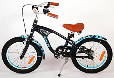 Volare miracle cruiser kinderfiets - jongens - 16 inch - mat blauw - prime collection