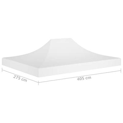 VidaXL Partytentdak 270 g/m² 4x3 m wit