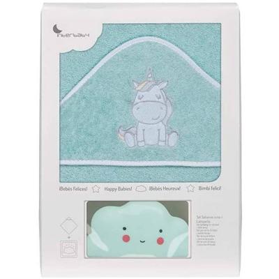 Interbaby badcape en nachtlamp 100 cm katoen