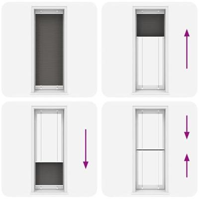 Pliss rolgordijn 70x200 cm stofbreedte 69,4 cm polyester zwart