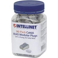 Intellinet Intellinet verpakking van 90 stuks Cat6A modulaire RJ45-stekkers STP 3-voudige klem voor massieve draad 90 stekkers in pot 790680 Krimpcontact - thumbnail