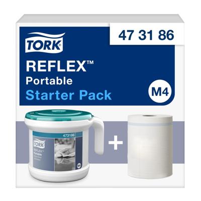 Reinigingsdoekdispenser tork m4 startpakket | 120 stuks