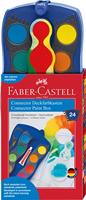 Faber Castell FC-125020 Waterverfdoos 24 Kleuren +1 Tube Verf Wit - thumbnail