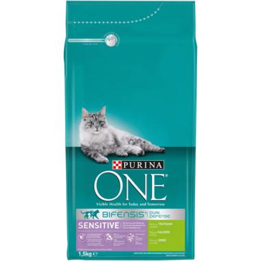 Purina One Sensitive met kalkoen kattenvoer 2 x 1,5 kg Purina One Sensitive met kalkoen kattenvoer 2 x 1,5 kg