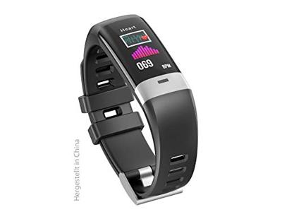 Swisstone 620 ECG Smart-Wearable (met bluetooth-functie, hartslagmeting en ECG-bewaking) zwart, 450314
