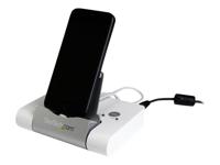 StarTech.com 3-poorts USB 3.0 hub voor laptops en Windows-gebaseerde tablets met snellaadpoort en apparaatstandaard, wit - thumbnail