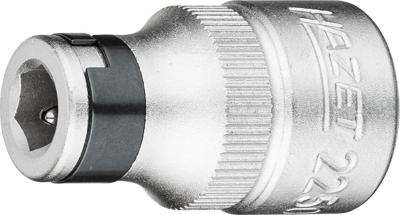 HAZET Adapter 2250-5 · 1/2 inch (12,5 mm) vierkant hol · 5/16 inch (8 mm) zeskant hol · Lengte: 36 mm HAZET Adapter 2250-5 · 1/2 inch (12,5 mm) vierkant hol · 5/16 inch (8 mm) zeskant hol · Lengte: 36 mm