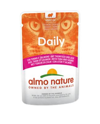 Almo Nature Daily met tonijn en zalm natvoer kat (70 g) 30 x 70 g