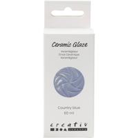 Creativ Company Keramiek glazuur, 984-1101 °c, dekkend, country blue, 60 ml/ 1 fles - thumbnail