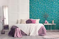 Livingwalls House of Turnowsky - Turquoise - Floral - 389072 - thumbnail