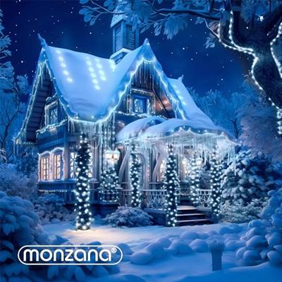 Kerst ijspegels 40 LED's 10.4m blauw