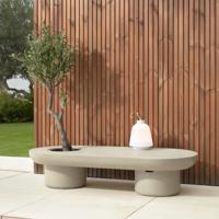 Kave Home Outdoor Salontafel 'Taimi' 140 x 60cm, kleur Grijs - thumbnail