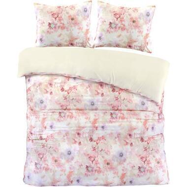 Dekbedovertrek Marin - zand/roze - 240x200/220 cm