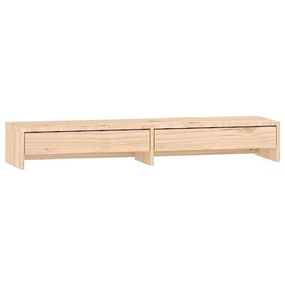VidaXL Monitorstandaard 100x27x15 cm massief grenenhout VidaXL Monitorstandaard 100x27x15 cm massief grenenhout