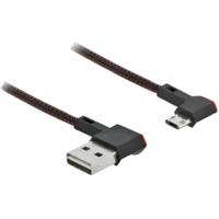 Delock USB-kabel USB 2.0 USB-A stekker, USB-micro-B stekker 0.50 m Zwart 85270 - thumbnail