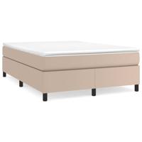 Boxspring met matras kunstleer cappuccinokleurig 160x200 cm - thumbnail