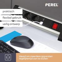 3-Voudige stekkerdoos met USB Perel EBP03DSUN1-G - thumbnail