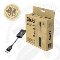 club3D CSV-7330 DisplayPort / Micro-USB / HDMI Adapter [2x DisplayPort stekker, Micro-USB - 3x HDMI-bus] Zwart 14 cm - thumbnail