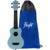 Flight Ultra Travel Series UTS-35 Ether kunststof sopraan ukelele met hoes - thumbnail