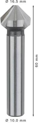 Bosch Accessories Bosch Power Tools 2608597508 Kegelverzinkboor 16.5 mm HSS Cilinderschacht 1 stuk(s)