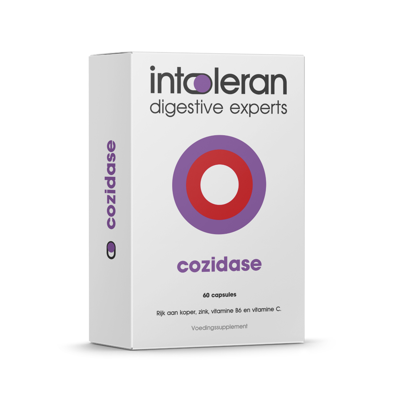 Cozidase - 60 Capsules | Histamine | Bouwstoffen voor de aanmaak van DAO-enzym | Positieve invloed op het immuunsysteem | Puur & Vegan | Intoleran