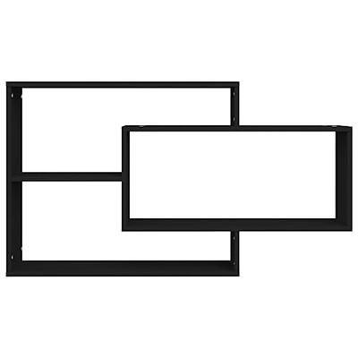 Wandschappen 104x20x60 cm spaanplaat zwart Wandschappen 104x20x60 cm spaanplaat zwart