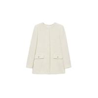 Mango tweed blazer beige - thumbnail