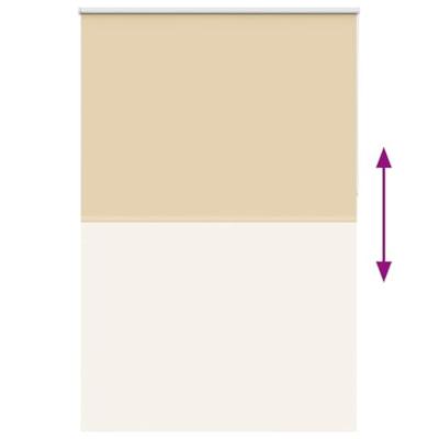 VidaXL Rolgordijn verduisterend 160x230 cm stofbreedte 156,6 cm beige