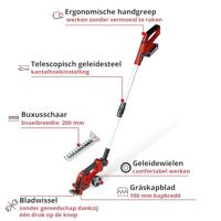 Einhell GE-CG 18/100 Li T (1x 2,5Ah) Gras- en struiksnoeischaar Accu 18 V Li-ion - thumbnail