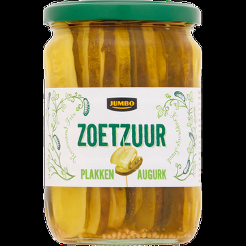 Jumbo Augurk Plakken Zoetzuur 290 g