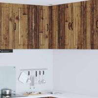 Keukenkast met plank Oudhout 57 x 57 x 80 cm Bewerkt hout - thumbnail